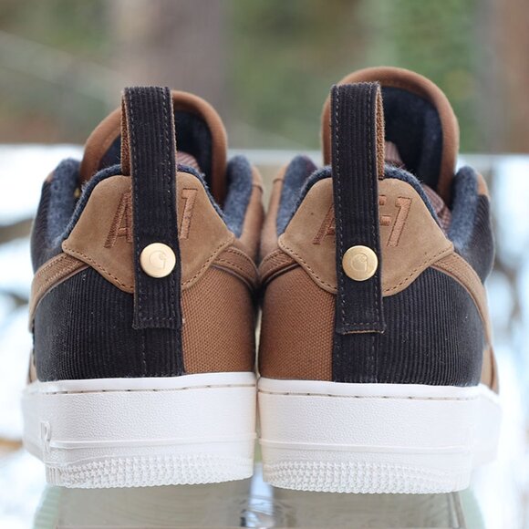 Nike Air Force 1 Low Carhartt WIP Ale Brown Men’s Size 9 AV4113-200 - Picture 11 of 16
